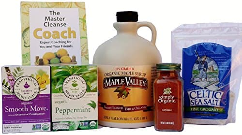 Maple Valley 10 Day Organic Master Cleanse Lemonade Detox/ Kit with Book The Master Cleanse Coach