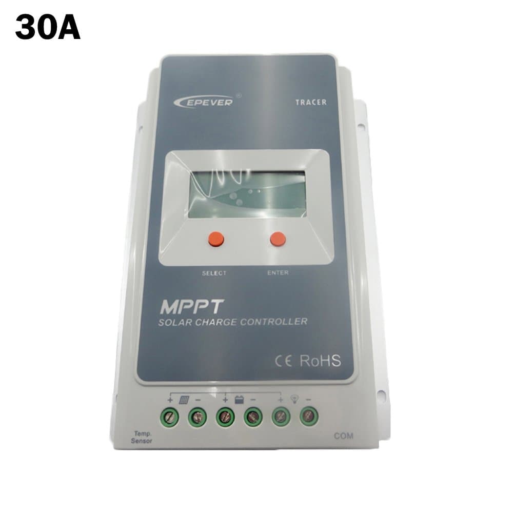 EP New Tracer3210A 30A 12V 24V MPPT Solar charger Controller regulator with LCD Max PV 100V DC