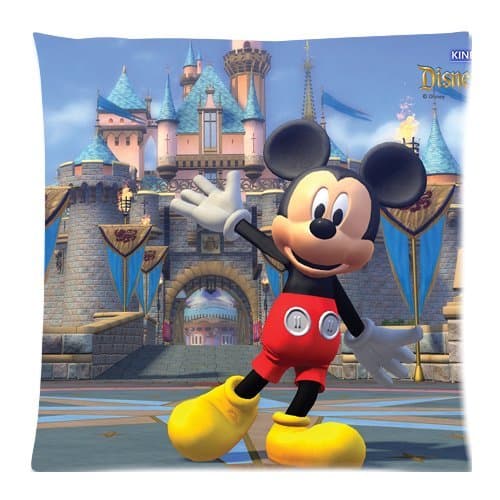 NicholasArt Mickey Mouse,Disneyland Decorative Square Throw Pillow Case Personalized Cushion Cover Home Decorative Pillow Cover 18x18