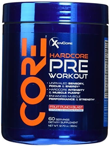 Xenadrine Core Pre Workout, Fruit Punch Blast, 12.7 Ounce by Xenadrine