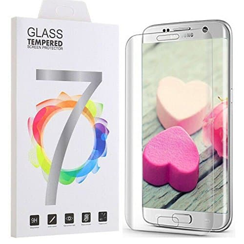 CaRany Galaxy S7 Edge Screen Protector,9H Hardness Anti-Bubble Ultra HD Case Friendly Tempered Glass Screen Protector for Samsung Galaxy S7 Edge