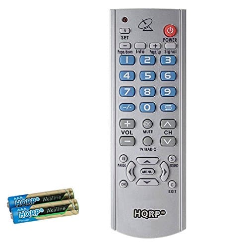 HQRP Remote Control for Freesat V7 1080p DVB-S2 Satellite Receiver + HQRP Coaster