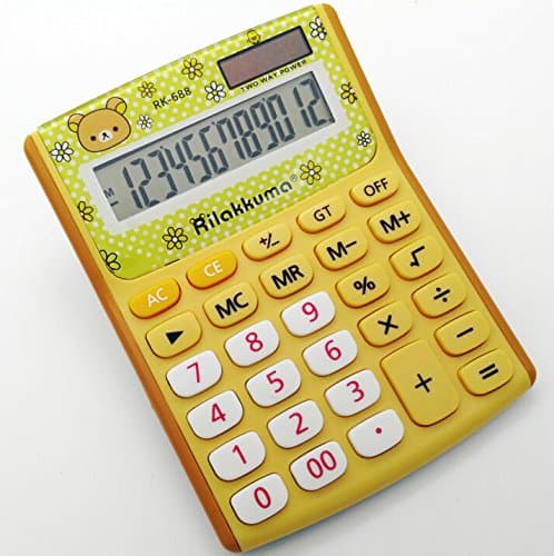 EllisKo New creative cute little desktop computer cartoon calculator three color 11x14.5x3CM