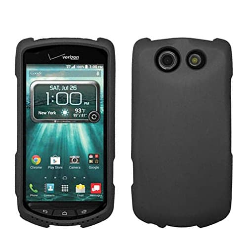 Eagle Cell Rubber Cover for Kyocera Brigadier E6782 - Retail Packaging - Black