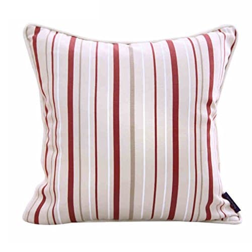 WANGXIAOLIN Sofa Cushion Bed Headrest Backrest Pillow Office Pillow Red Stripe Containing Pillows ( Size : 50cm50cm )