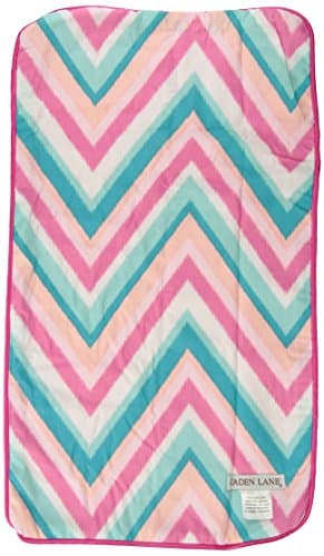 Caden Lane Ikat Collection Burp Set, Chevron Pink, 2-Count