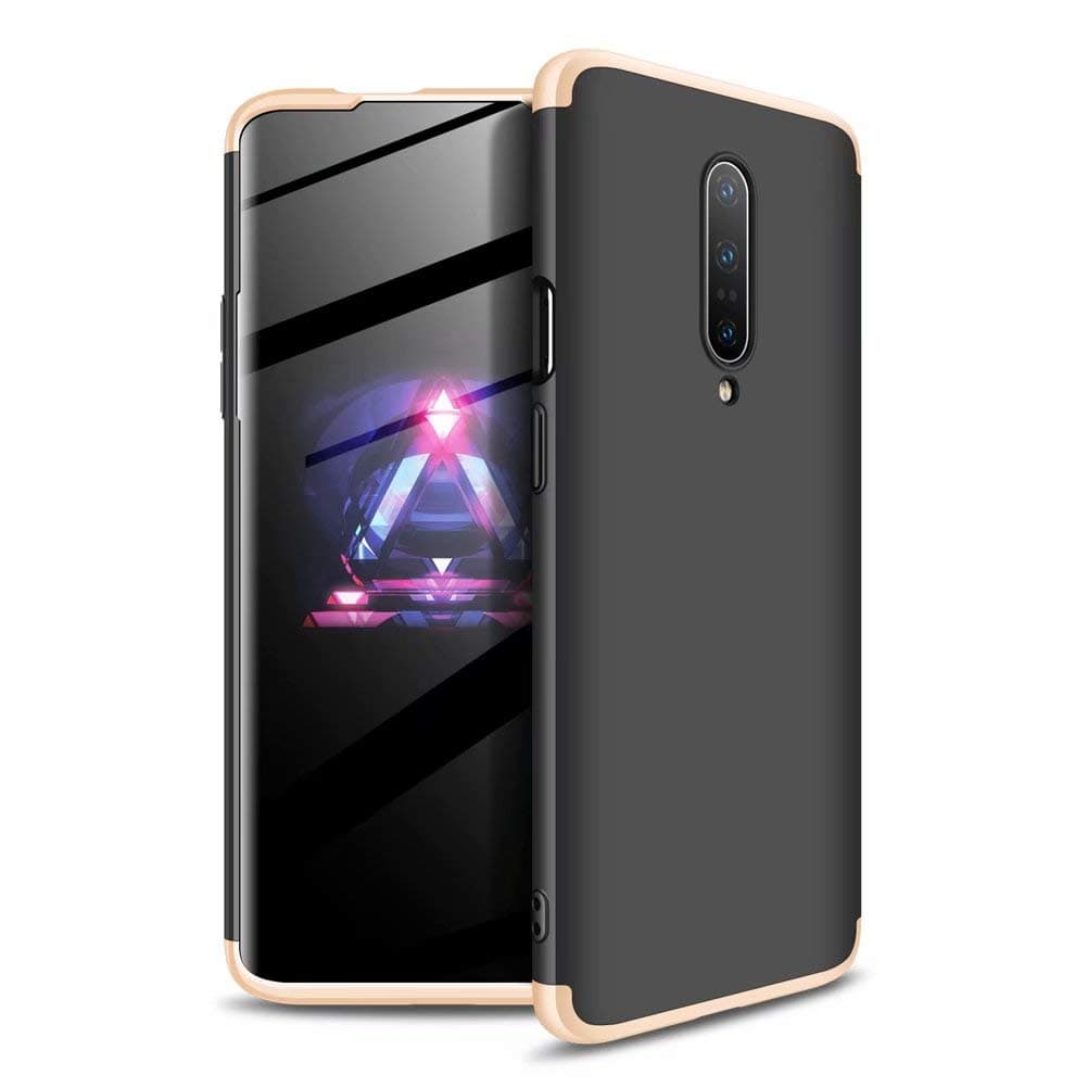 CIRRYS replacement for Case Oneplus 7 Pro Case Ultra-Thin Case with [not included Tempered Glass Screen Protector] Simple Stylish Fully Protective Cover - black gold