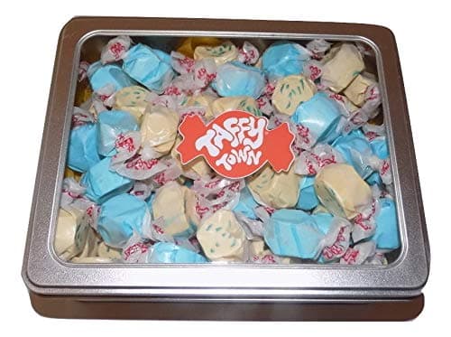 American Assorted Blueberry Salt Water Taffy Gift tin (Flavour Chart Included)