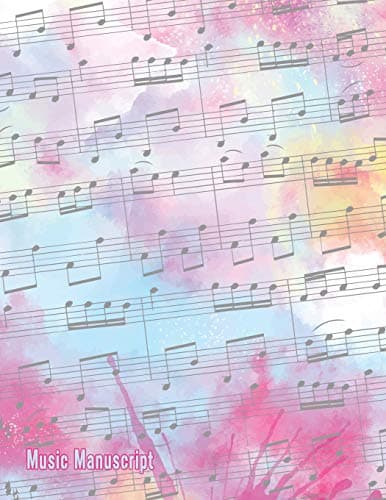 Music Manuscript: Blank Sheet Music Composition and Notation Notebook /Staff Paper/Music Composing / Songwriting/Piano/Guitar/Violin/Keyboard (Large 120 Pages 8.5x11)