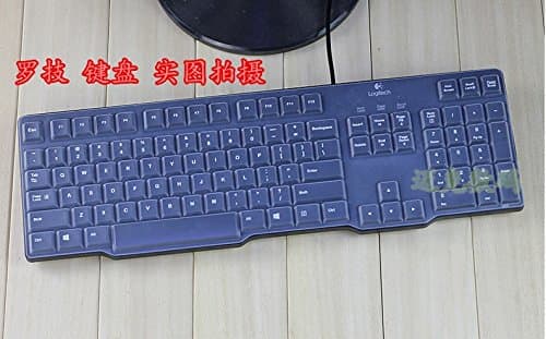 Transparent Clear Silicone Keyboard skin Covers guard for Logitech MK100 K100