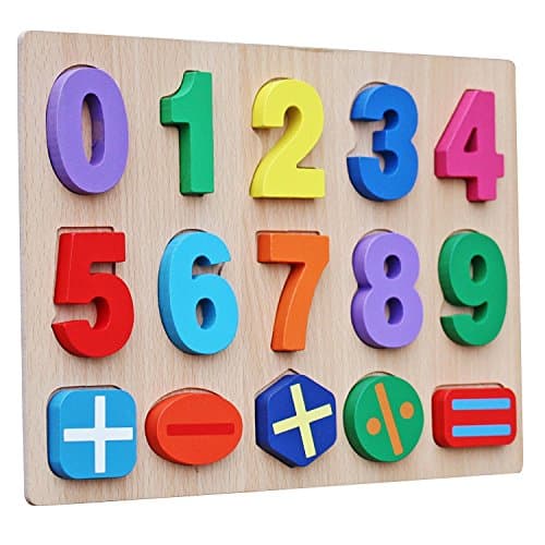 Timy Kids Numbers Wooden Learning Puzzle Board