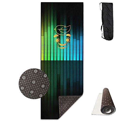 Gold Guava Juice Face Extra Thick High Density Anti-Tear Exercise Yoga Mat With Carrying Strap