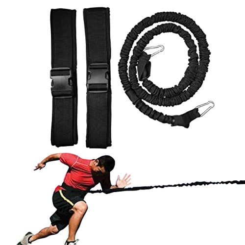 Soeenaper Resistance Running Bands-Waist Bands &amp; Workout Guide 360° Agility 5.3Ft Speed Resistance Bands Gym Equipment for Football Basketball Leapfrog