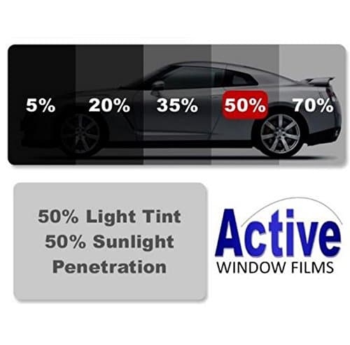 Active Film Limo Black, Medium, Light & Ultra Light Car Auto Tint Window Tinting Film 50% Ultra Light Black 1mx76cm