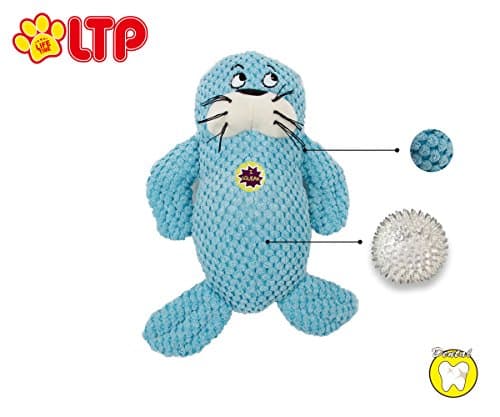 Lifetime Paws New Durable TPR Combination Seal Lion Plush Doy Toy