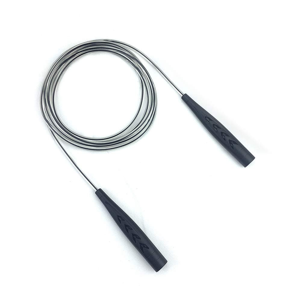 Gobesty Adjustable Skipping Rope, Speed Jump Rope Tangle-Free Rapid Cable Skipping Rope for Men, Women and Kids Endurance Training and Fitness Gym, Black