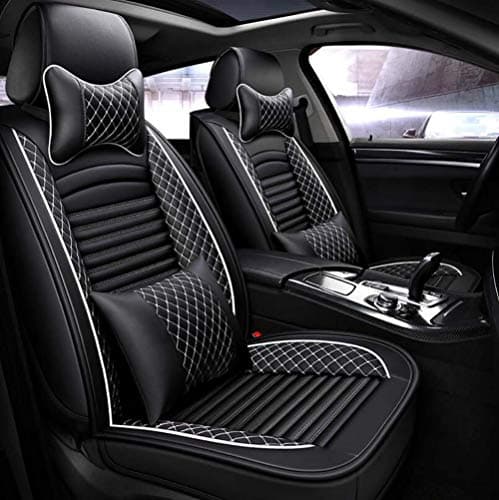 BMDHA Car Seat Covers PU Leather 3D Fully Surrounded Soft Cushion Full Set 5 Seats Model Universal Suitable For Year Round