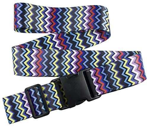 1 PC Oliveland Adjustable Asorted Chevron Luggage Straps Suitcase Belt up to 75.5 Inches (1pcassortedchev)