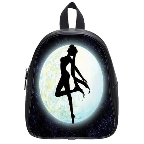 Scottshop Design Sailor Moon Custom PU Leather Square Student Backpack School Bag Universal