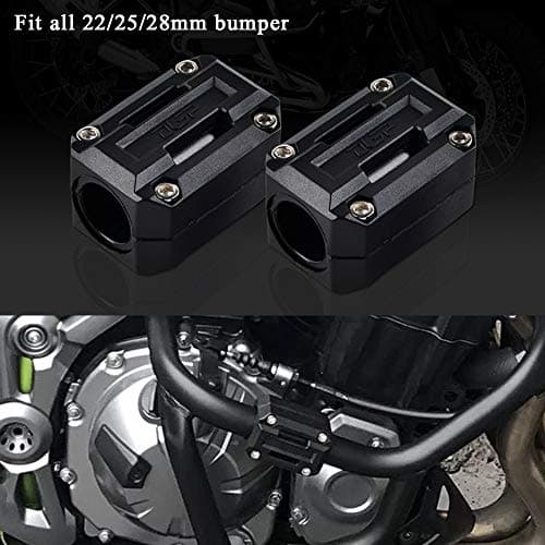 H2Racing Motorcycle Engine Guard Bumper Decorative Block for Yamaha MT-07,MT-09,MT-09 Tracer,XSR900,XT1200Z,XSR700,XVS 1100,TDM 900,XT660Z,XT660X/R