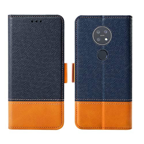 Case Compatible with Nokia 7.2 - Protective Back Shell Shell Leather Case/Cover/Bumper/Skin/Cushion - Fashion Art Collection (Blue 0)