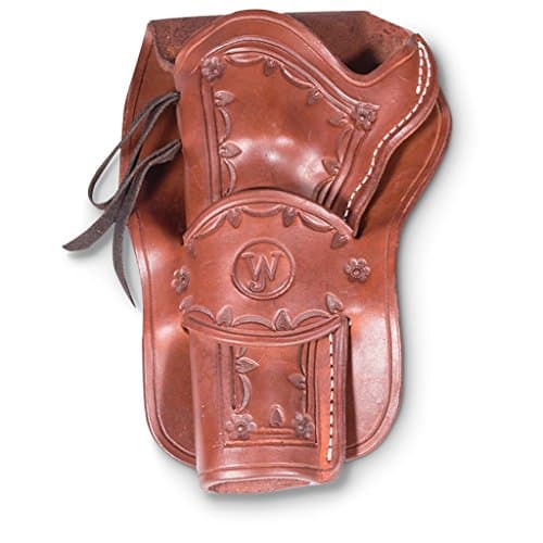 Western Justice Hand-Tooled Leather Holster, Left-hand