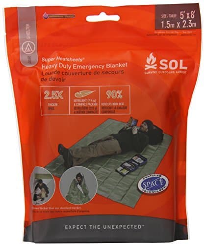 Survive Outdoors Longer Heavy Duty Emergency Blanket, 0.412 Pound by Survive Outdoors Longer
