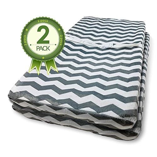 Bonafide Baby Changing Pad Cover 2 Pk Grey Chevron