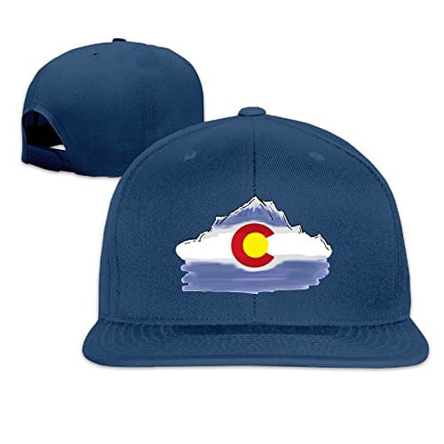 Colorado's Flag Men Unisex Summer Adjustable Baseball Flat Bill Hat