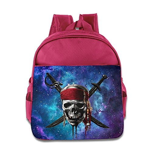 Caribbean Skull Pirates Logo Student Backpack School Bag Print Backpack For School Shoulder Daypack Handbag