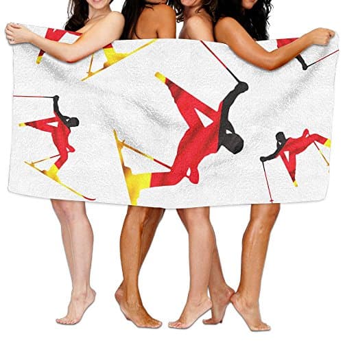 German Flag Alpine Skiing Towel Unisex Large Bath Sheet