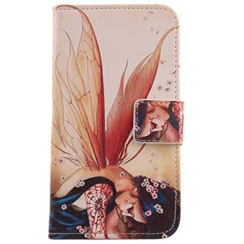 Lankashi Pattern Wallet Design Flip PU Leather Cover Skin Protection Case for Doogee S60 5.2" (Wing Girl)