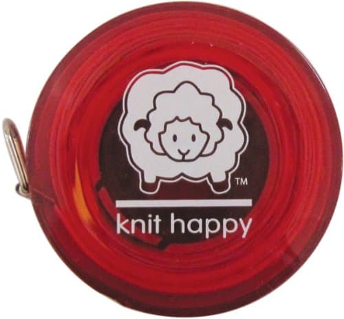 Knit Happy Tape Measure-Red