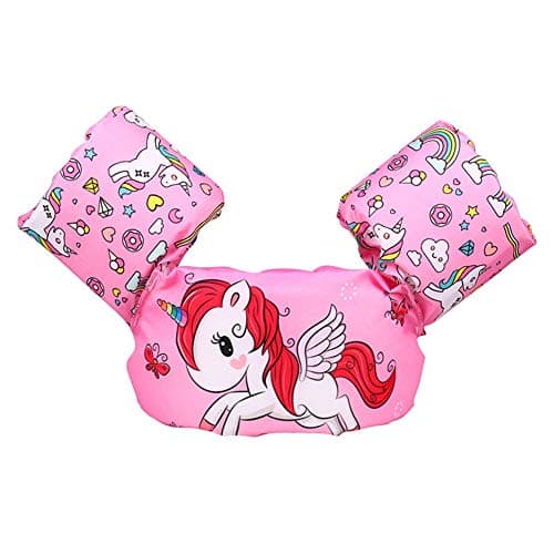 Ksnrang Children's Swim Arm Float Bands Vest Float for Swimming Pool Jacket for Baby/Toddler Swim training Aids for Kids Learn to Swim