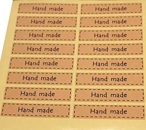 Master Label Kraft hand made Stickers Removal labels gift Decoration Craft 10 sheets