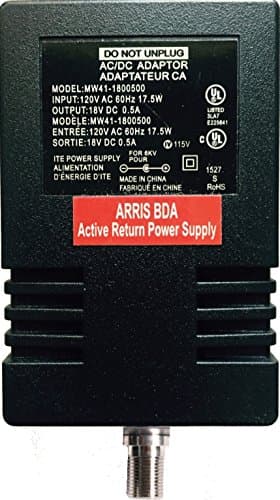 18V Replacement Power Supply / Adapter For Any Signal Drop Amplifier That Requires 18V Power Supply 120 VAC/18 VDC300mA - cableTVamps®