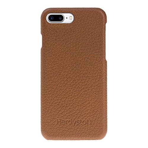 iPhone 7 Plus | Cloud Series | Premium Genuine Leather | Hardyston Luxury Slim Fit Case | Ultra Hard Protective Back Cover | (Tan)