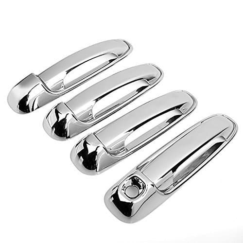 Ormax Exterior Chrome Accessories Door Handle Covers no passenger keyholes fit for 2006-2010 Jeep Commander