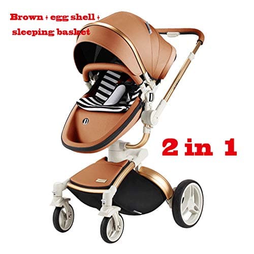 Baby Stroller 3 in 1 Car Seat High View Pram for Newborns Folding Baby Carriage 360 Degree Rotation Travel System Baby Trolley
