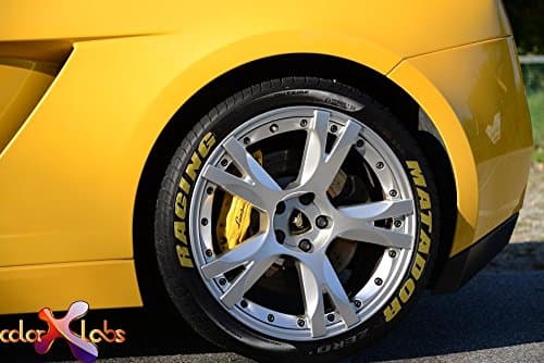 ColorXlabs Raised Tire Letter - ONE Sample Letter