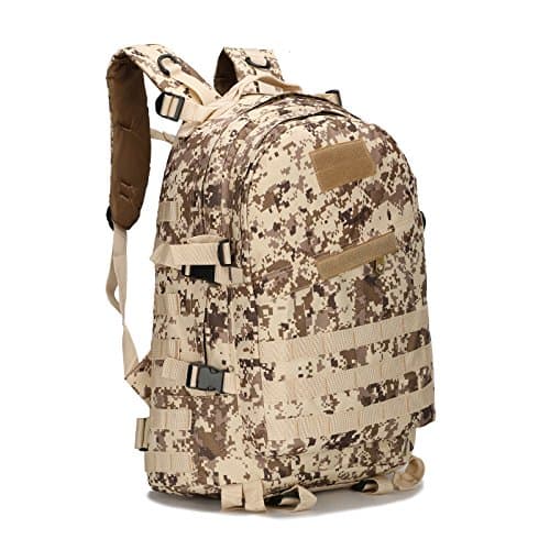 GiDiProtea PUBG Level 3 Backpack Fortnite Equipment Multi-functional Camouflage Army Backpack Multicolor (Dust)