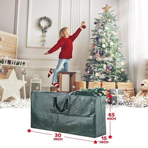 Domett Premium Christmas Tree Storage Bag, Extra Large Holiday Decoration Container, Holds up to 9 Feet Artificial Trees