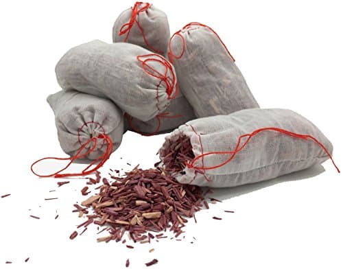 PTCLTRAPS Drawer Essentials America Red Cedar Sachet Natural Clothe Deodorizer, ReFresh Cedar Bag Inserts for Drawer and Shoes,Set of 6