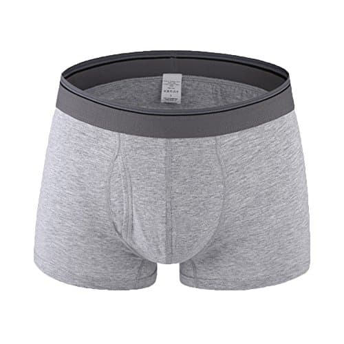 Mens Cotton Bikini Underwear Lightweight Light Grey Size M