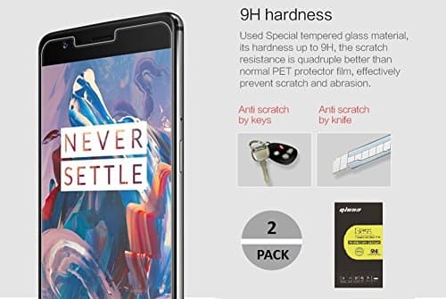 OnePlus 5 Screen Protector, TOPTJ Tempered Glass 0.33mm Ultra Thin 2.5D Round Edges High Clarity 9H Screen Hardness Touch Easy Anti-Scratch Glass Protector for OnePlus 5 2017 (2-Pack)