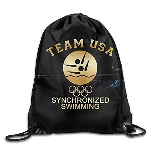2016 Olympic Team USA Synchronized Swimming Gold GYM Drawstring Backpack Bag