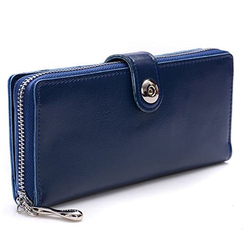 Iphone 6 Plus Leather Wallet Cases For Women YOUNA Blue