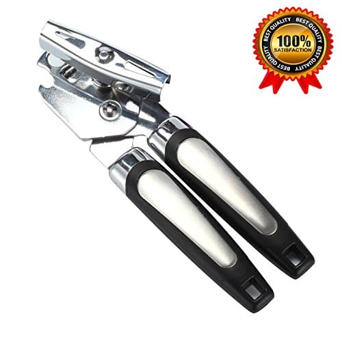 Stainless Steel Cooking Can Opener With Sharp Cutting Wheel, and Won’t Touch Food Manual Stainless Steel Can Openner of Sujonna