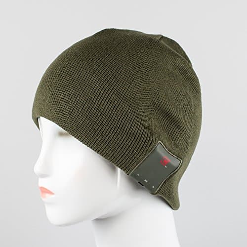 Caseco CC-BTQ Blu-Toque Bluetooth Beanie, Slim Green