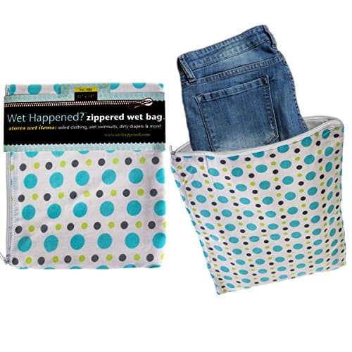 Wet Happened 2 Pack 11” x 14” Zippered Sealed Wet Bags For Dirty Clothes &amp; Diapers